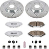 K3026-26 Front Z26 Carbon Fiber Brake Pads with Drilled & Slotted Brake Rotors Kit