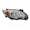 TYC Headlight Assembly for 11-13 Corolla 20-9195-00-9