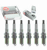 6 Pc NGK V-Power Spark Plugs Compatible with Kia Sportage 2.7L V6 2005-2010