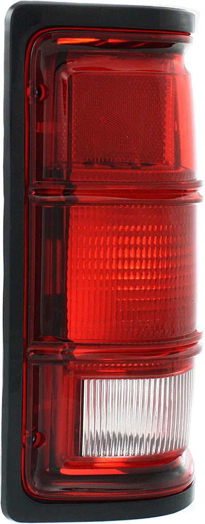 Tail Light for DODGE DAKOTA 87-96 RH Lens and Housing W/Black Outer Trim