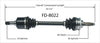 FD-8022 CV Axle Shaft