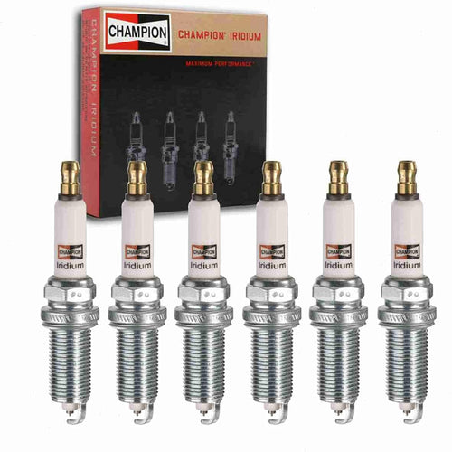 6 Pc Champion Iridium Spark Plugs Compatible with Porsche Panamera 3.6L V6 2011-2016