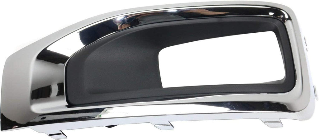 Fog Lamp Molding Compatible with 2015-2018 GMC Yukon/Yukon XL Chrome Bezel Passenger and Driver Side