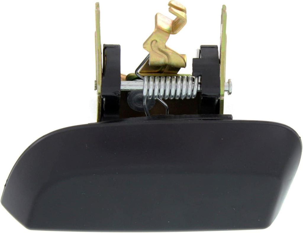 Rear Exterior Door Handle Set of 2 Compatible with 2005-2012 Nissan Pathfinder, 2005-2015 Xterra Smooth Black Driver and Passenger Side