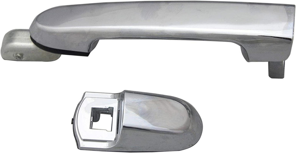 Front and Rear, Driver and Passenger Side Exterior Door Handle SET Compatible with 2006-2011 Hyundai Accent