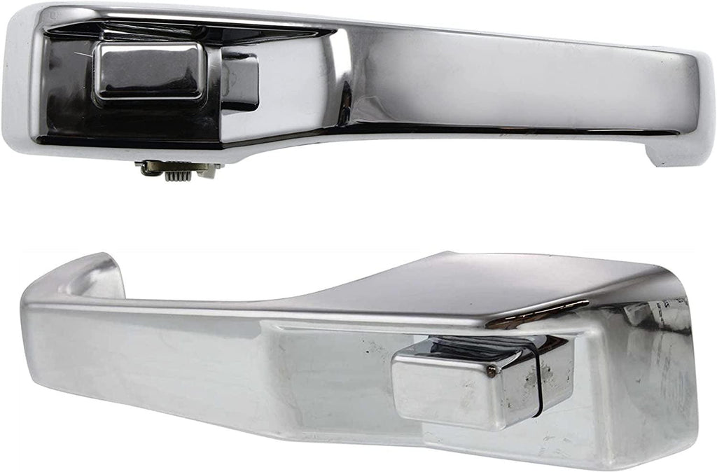 Front or Rear Exterior Door Handle Compatible with 1993-1998 Jeep Grand Cherokee and 1997-2001 Jeep Cherokee All Chrome, Set of 2, Driver and Passenger Side
