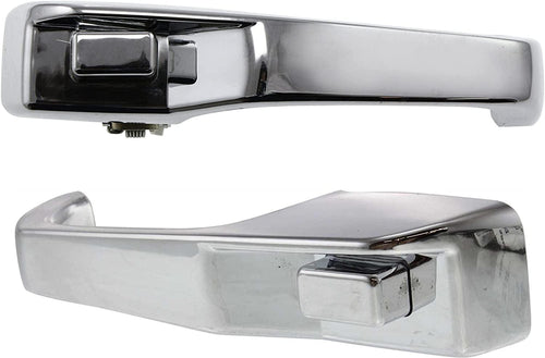 Front or Rear Exterior Door Handle Compatible with 1993-1998 Jeep Grand Cherokee and 1997-2001 Jeep Cherokee All Chrome, Set of 2, Driver and Passenger Side