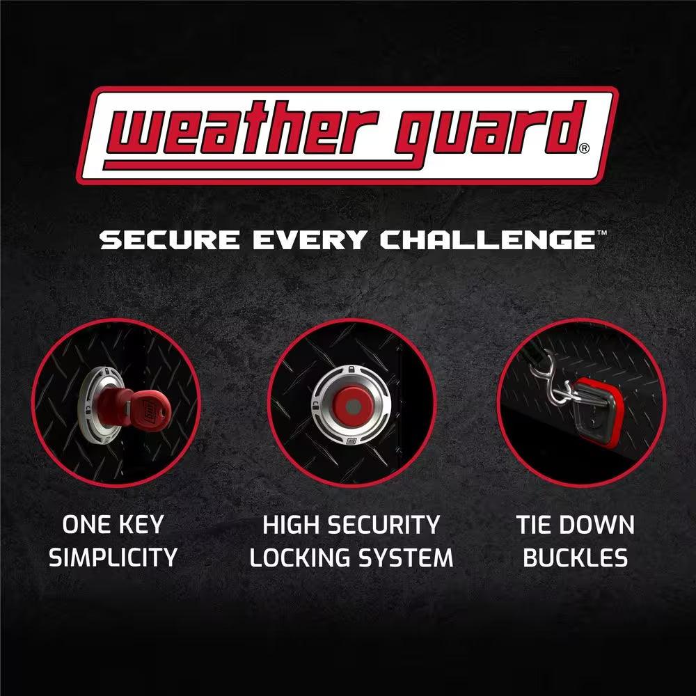 62.5 In. Matte Black Aluminum Compact Low Profile Crossover Truck Tool Box