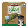 Kirkland Signature Dental Chews 72 Dog Treats, Green, Made in the USA!