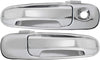 Compatible with Dodge Ram 1500 Exterior Door Handle 2002-2009 Driver and Passenger Side Front, Chrome | Trim: All Submodels