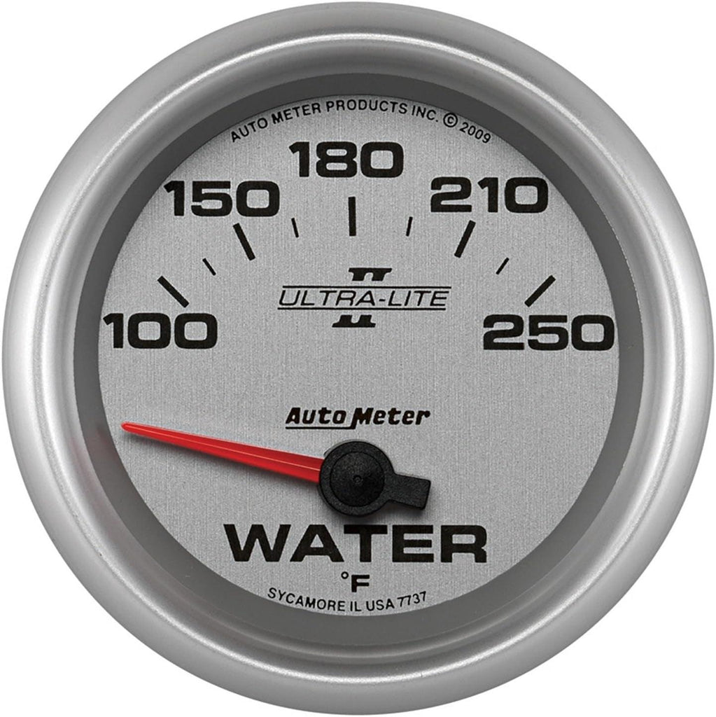 7737 Ultra-Lite Pro II 2-5/8" 100-250 Degree F Short Sweep Electric Water Temperature Gauge