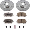 K2316-26 Front Z26 Carbon Fiber Brake Pads with Drilled & Slotted Brake Rotors Kit