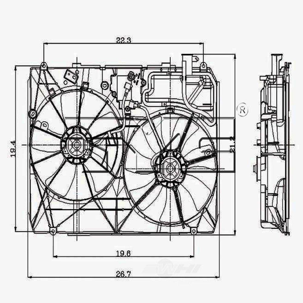 TYC Auxiliary Fan Assembly