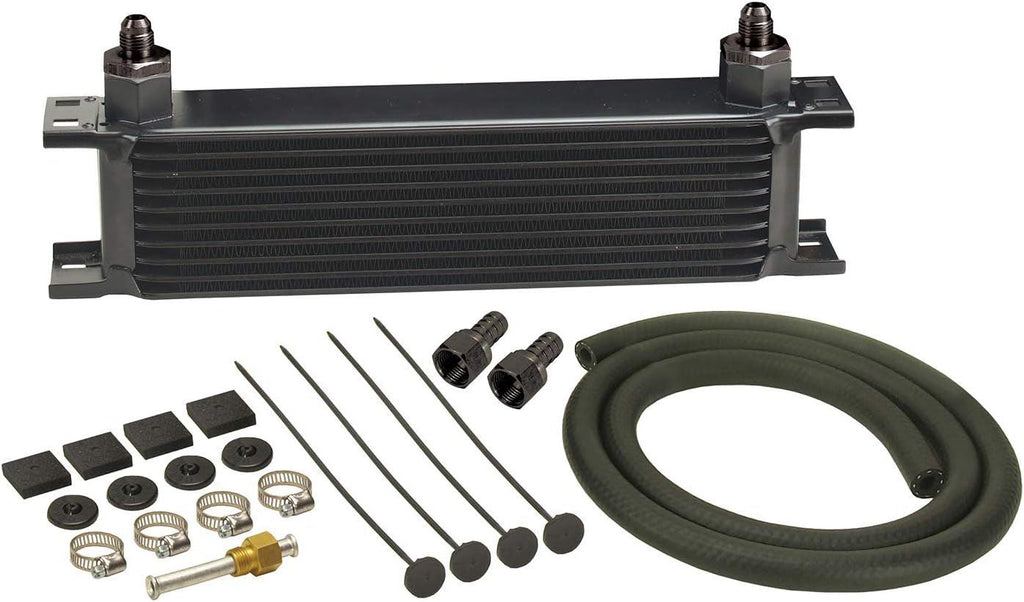 13401 Series 10000 Stacked Plate Transmission Oil Cooler 10 Row , Black