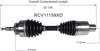 NCV11159XD XD Series CV Axle Shaft Assembly for Extreme Weather Environments - Right Front (Passenger Side), Gray