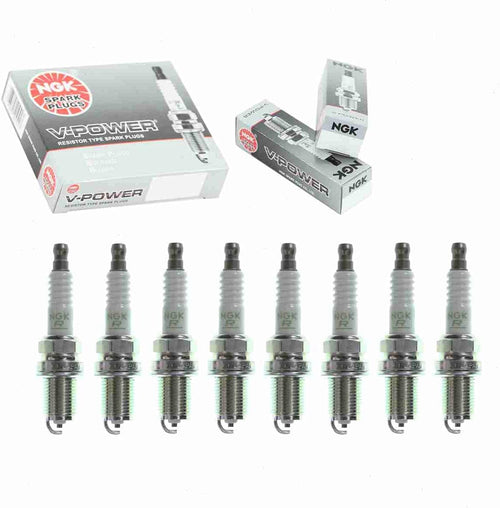 8 Pc NGK V-Power Spark Plugs Compatible with Toyota 4Runner 4.7L V8 2003-2009