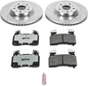 K6998-26 Front Z26 Carbon Fiber Brake Pads with Drilled & Slotted Brake Rotors Kit