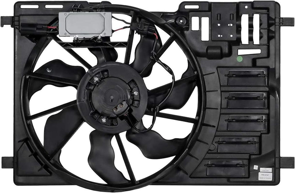 OEM-RF-0112 Factory Style Radiator Cooling Fan Assembly Cooling Efficiency Improved Direct Replacement [Compatible with 2013-2016 Escape Fits 2. 0T Engines],Black