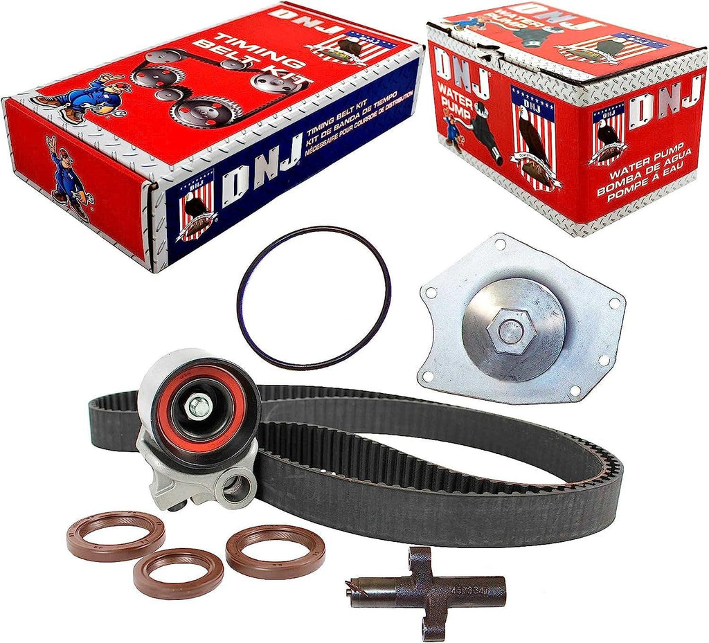 DNJ TBK143WP Timing Belt Kit with Water Pump/For 1998-2004 / Chrysler, Dodge, Plymouth / 300M, Concorde, Intrepid, LHS, Prowler / 3.2L, 3.5L / SOHC / V6 / 24V / EGW/VIN G, VIN K, VIN M