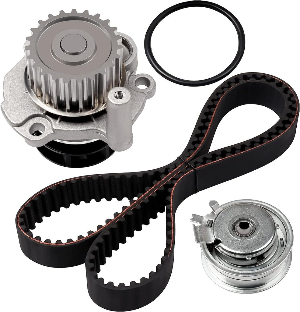 New Timing Belt Water Pump Tensioner Kit Fits 1998-2005 for Jetta Golf 2.0L L4 SOHC AEG AVH AZG BEV Engine