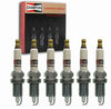 6 Pc Champion Iridium Spark Plugs Compatible with Jeep Wrangler 4.0L 4.2L L6 1987-2006