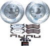 Power Stop K2009-36 Front Z36 Truck & Tow Brake Kit, Carbon Fiber Ceramic Brake Pads and Drilled/Slotted Brake Rotors