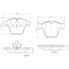 Brembo Front Disc Brake Pad Set for BMW (P06074N)