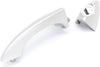 for BMW X5 Exterior Door Handle Rear, Driver Side Silver (2000-2006) | Trim: All Submodels