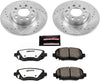 K7301-36 Rear Z36 Truck & Tow Brake Kit, Carbon Fiber Ceramic Brake Pads and Drilled/Slotted Brake Rotors