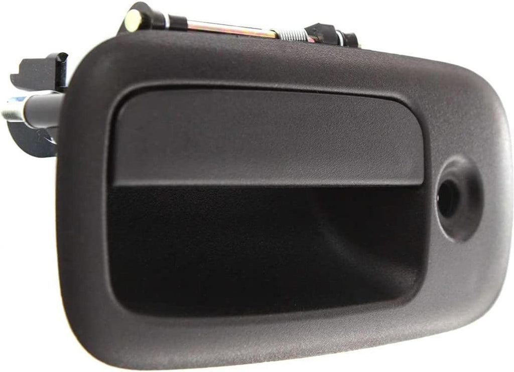 for Chevy Express 3500 Exterior Door Handle Front Driver Side | Textured Black 2003-2009 | with Key Hole | Trim: Base/Ls | GM1310148 | 25989399