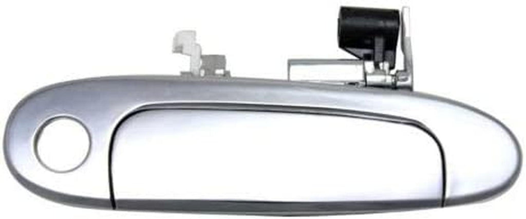 Exterior Door Handles Set of 2 Front Left and Right Side Plastic Chrome W/Keyhole Compatible with Toyota Echo