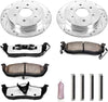 Power Stop K2445-36 Rear Z36 Truck & Tow Brake Kit, Carbon Fiber Ceramic Brake Pads and Drilled/Slotted Brake Rotors