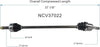 NCV37022 CV Axle Shaft Assembly for Select 2009-12 Hyundai Elantra - Front Right (Passenger Side)