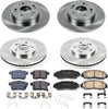 KOE5391 Autospecialty Front and Rear Replacement Brake Kit-Oe Brake Rotors & Ceramic Brake Pads