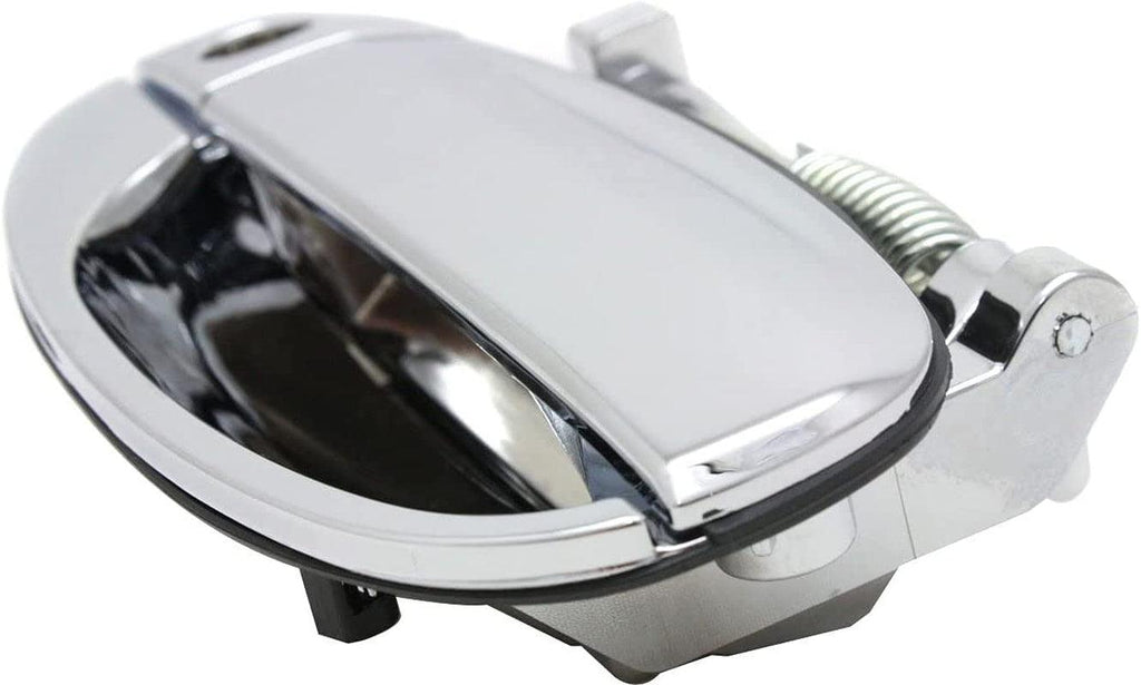 Front Exterior Door Handle Compatible with 2004-2006 Chevrolet Aveo and 2009-2011 Chevrolet Aveo5, Set of 2, Driver and Passenger Side, Chrome