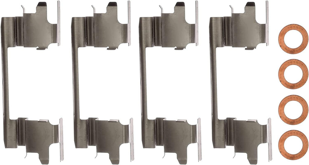 Gold 18FR2165KSD Rear Brake Caliper Set with Clips and Washers (Performance Friction Ready Coated)