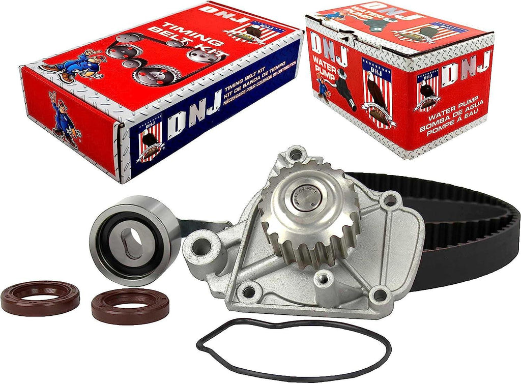 DNJ TBK296AWP Timing Belt Kit with Water Pump/For 1992-1995 / Honda/Civic, Civic Del Sol / 1.6L / SOHC / L4 / 16V / 97Cid / D16Z6