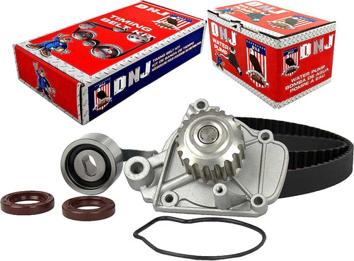 DNJ TBK296AWP Timing Belt Kit with Water Pump/For 1992-1995 / Honda/Civic, Civic Del Sol / 1.6L / SOHC / L4 / 16V / 97Cid / D16Z6
