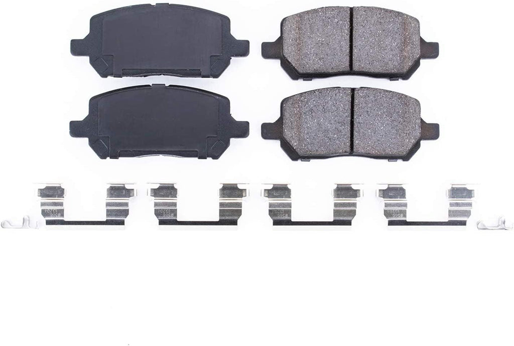 17-956, Z17 Front Ceramic Brake Pads with Hardware