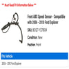 Front ABS Speed Sensor - Compatible with 2006 - 2010 Ford Explorer 2007 2008 2009