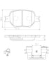 Brembo Front Disc Brake Pad Set for IS250, Tc, Celica (P83054N)
