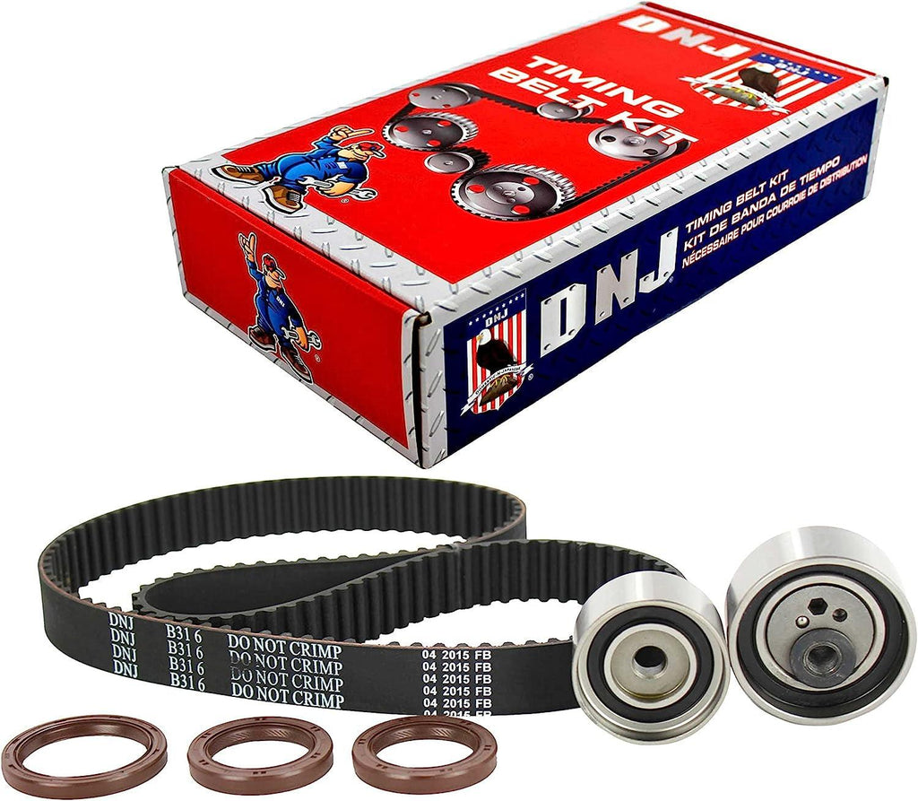 DNJ TBK492 Timing Belt Kit/For 1999-2000 / Mazda/Protege / 1.8L / DOHC / L4 / 16V / 1839Cc