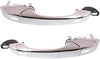 Rear Exterior Door Handle Set of 2 Compatible with 2008-2016 Chrysler Town & Country, Fits 2008-2019 Dodge Grand Caravan Chrome Side Sliding Door Driver and Passenger Side