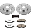 K6490-26 Front Z26 Carbon Fiber Brake Pads with Drilled & Slotted Brake Rotors Kit