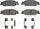 Professional 17D922CH Ceramic Rear Disc Brake Pad Set