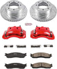 KC2203 Z23 Evolution Sport 1-Click Brake Kit with Powder Coated Calipers (Brake Pads, Drilled/Slotted Rotors)