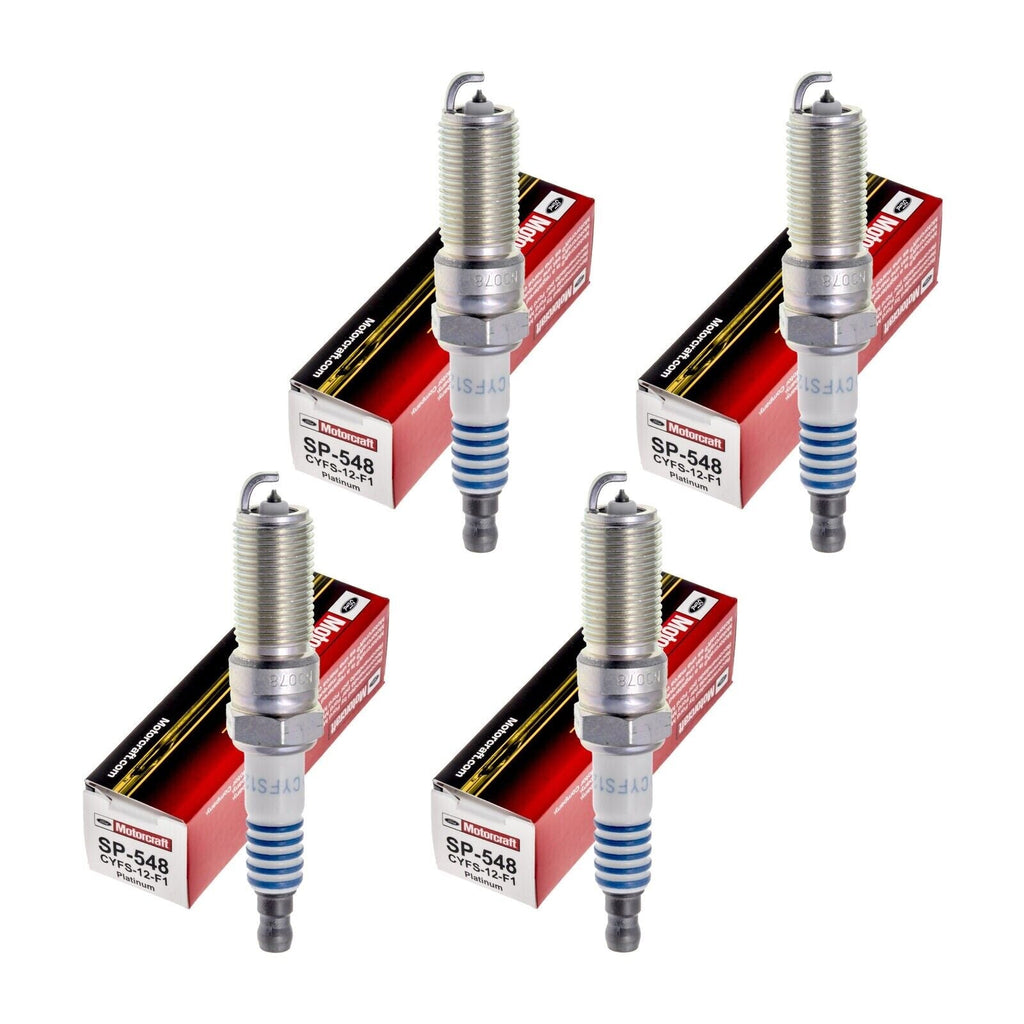 Set of 4 OEM Motorcraft Platinum Spark Plug SP548 for Cadillac Chevy Ford 11-17