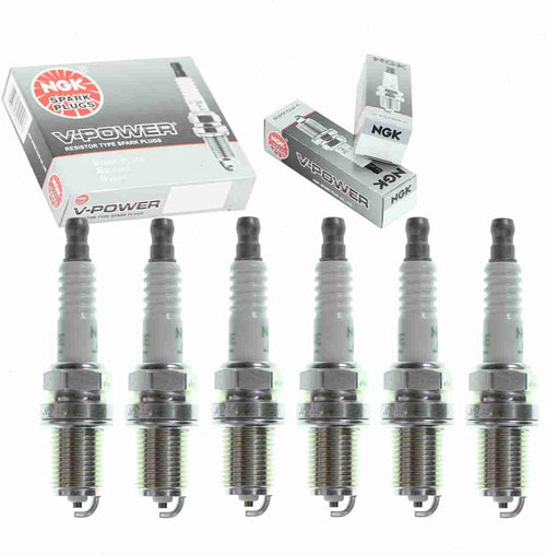 6 Pc NGK V-Power Spark Plugs Compatible with Saturn Vue 3.0L V6 2002-2003