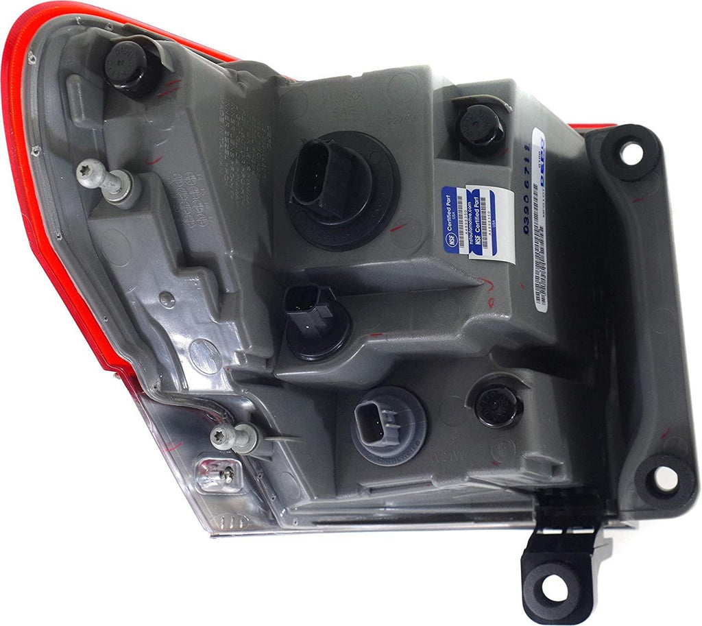 Tail Light Assembly Compatible with 2014-2018 Jeep Grand Cherokee Outer with Platinum Trim Passenger Side