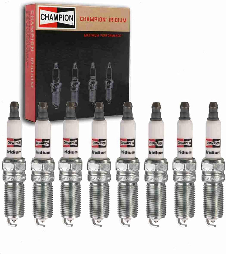 8 Pc Champion Iridium Spark Plugs Compatible with Ford F-150 5.0L V8 2011-2017